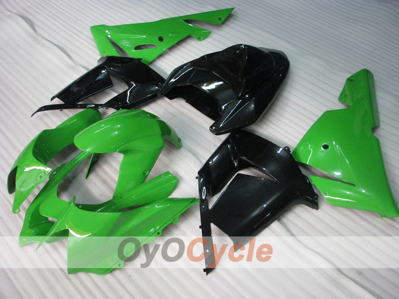 Injection Fairing kit for 04-05 NINJA ZX-10R - Green, Black - Factory Style #OYO87901518