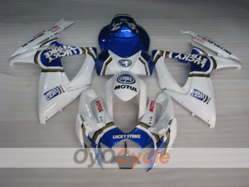 Injection Fairing kit for 06-07 GSX R600 - Blue, White - Lucky Strike, MICHELIN, MOTUL #OYO87901519 Secondary image