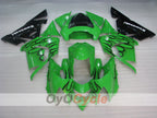 Injection Fairing kit for 04-05 NINJA ZX-10R - Green, Black - Flame #OYO87901536