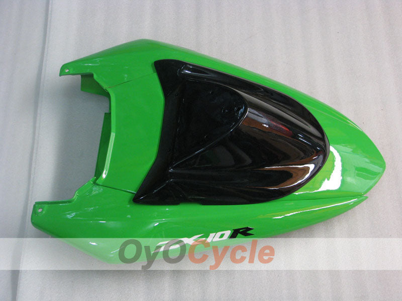 Injection Fairing kit for 04-05 NINJA ZX-10R - Green, Black - Flame #OYO87901536