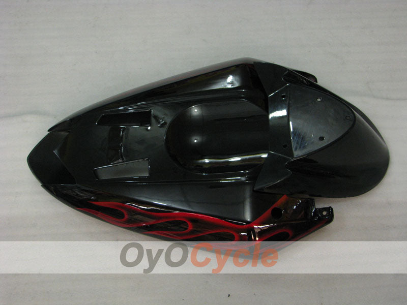 Injection Fairing kit for 04-05 NINJA ZX-10R - Red, Black - Flame #OYO87901540