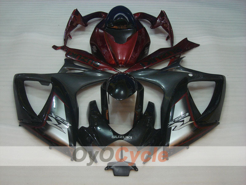 Injection Fairing kit for 06-07 GSX R600 - Red, Black - Factory Style #OYO87901575 Secondary image
