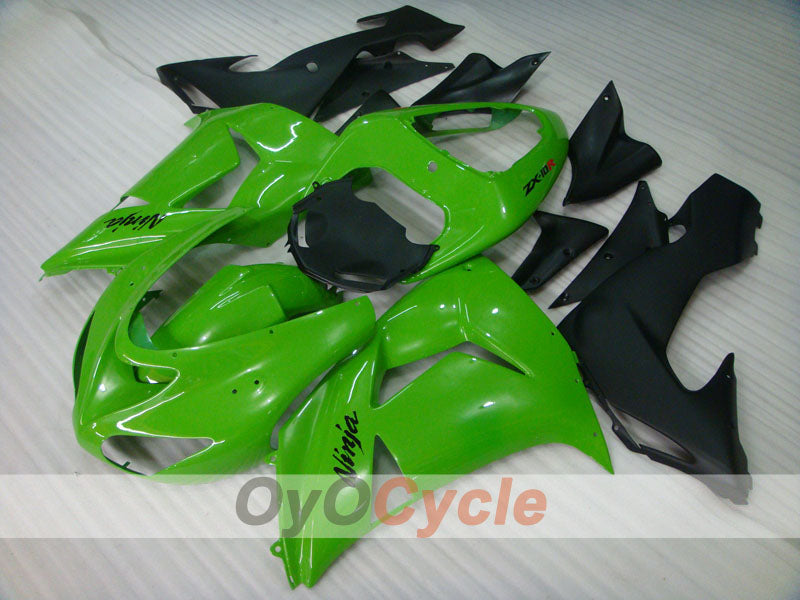 Injection Fairing kit for 06-07 NINJA ZX-10R - Green, Black - Factory Style #OYO87901584 Main image