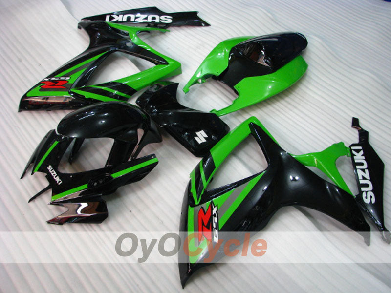 Injection Fairing kit for 06-07 GSX R600 - Green, Black - Factory Style #OYO87901590