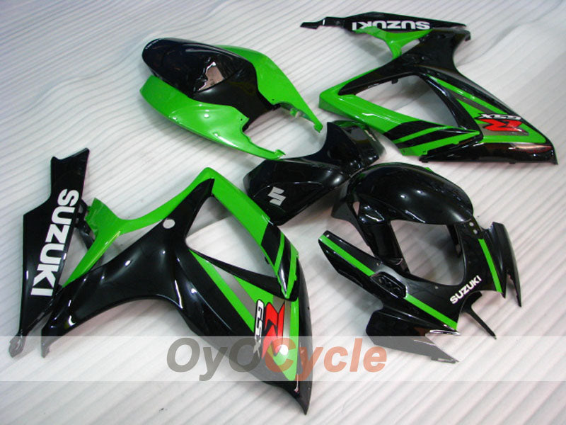 Injection Fairing kit for 06-07 GSX R750 - Green, Black - Factory Style #OYO87901350 Main image