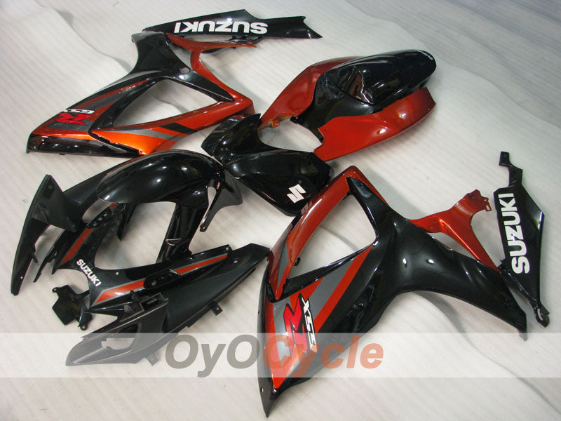 Injection Fairing kit for 06-07 GSX R600 - Red, Black - Factory Style #OYO87901592