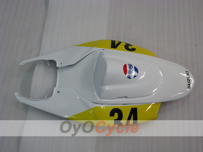Injection Fairing kit for 06-07 GSX R600 - Yellow, White - MICHELIN, MOTUL, PEPSI #OYO87901596