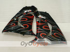 Injection Fairing kit for 06-07 NINJA ZX-10R - White, Black - Flame #OYO87901599