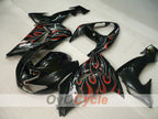 Injection Fairing kit for 06-07 NINJA ZX-10R - White, Black - Flame #OYO87901599