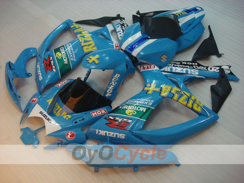 Injection Fairing kit for 06-07 GSX R750 - Blue, Black - Rizla+ #OYO87901368 Main image