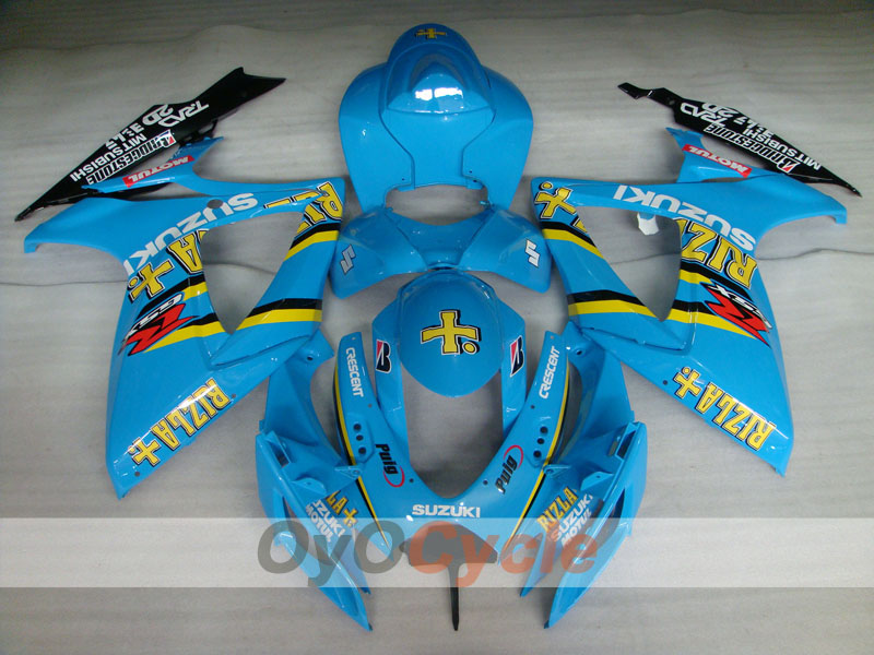 Injection Fairing kit for 06-07 GSX R600 - Blue, Black - MOTUL, Rizla+ #OYO87901602 Secondary image