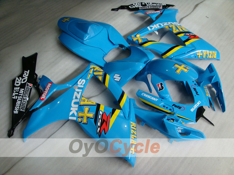 Injection Fairing kit for 06-07 GSX R600 - Blue, Black - MOTUL, Rizla+ #OYO87901602 Main image