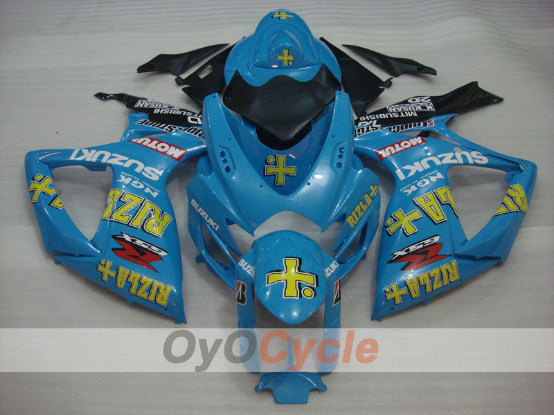 Injection Fairing kit for 06-07 GSX R750 - Blue, Black - Rizla+ #OYO87901372