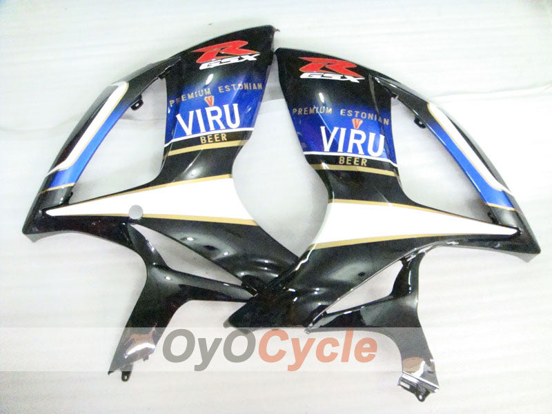 Injection Fairing kit for 06-07 GSX R600 - White, Black - MOTUL, VIRU #OYO87901605