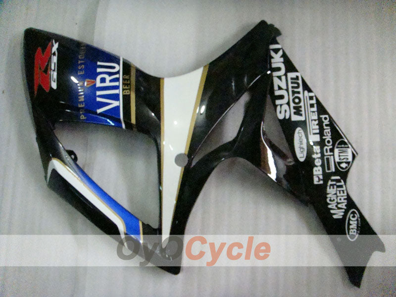 Injection Fairing kit for 06-07 GSX R600 - White, Black - MOTUL, VIRU #OYO87901605