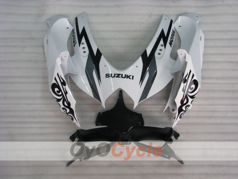 Injection Fairing kit for 08-10 GSX R600 - White, Black - Corona #OYO87901611