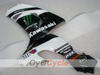 Injection Fairing kit for 06-07 NINJA ZX-10R - White, Black - Monster #OYO87901629