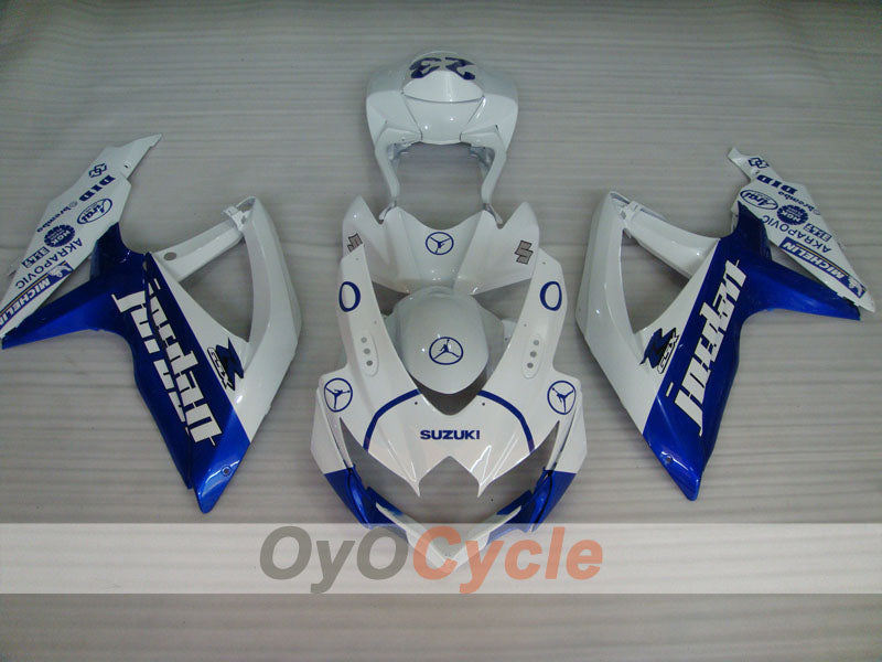 Injection Fairing kit for 08-10 GSX R750 - Blue, White - Jordan #OYO87901449