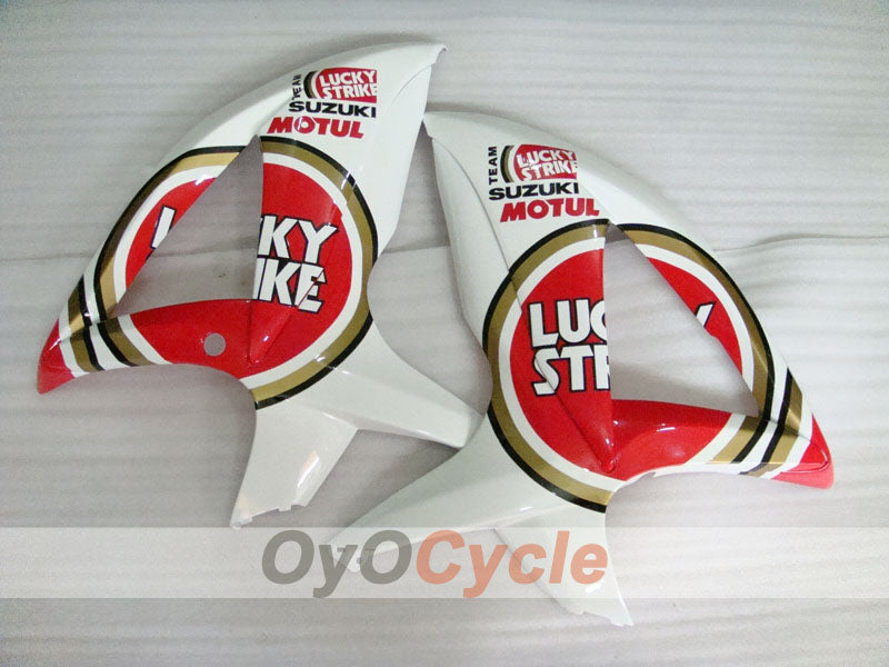 Injection Fairing kit for 08-10 GSX R600 - Red, White - Lucky Strike, MICHELIN, MOTUL #OYO87901644