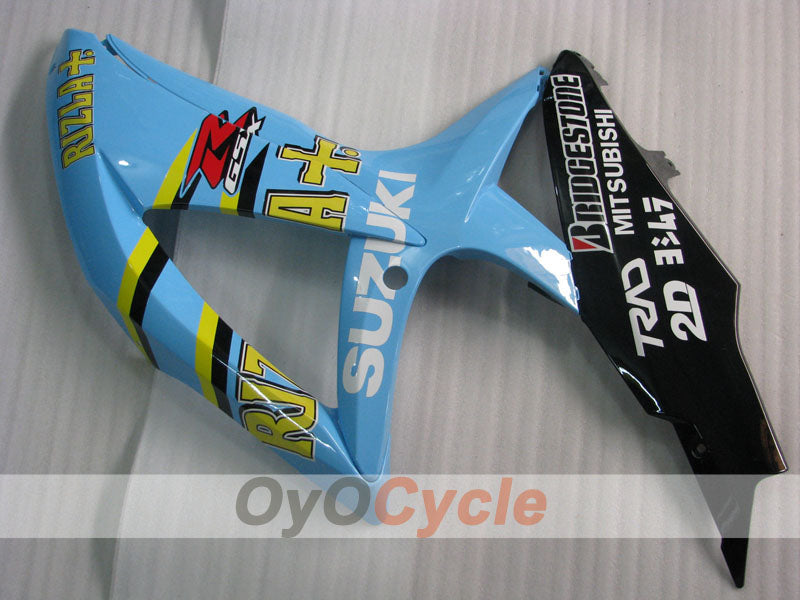 Injection Fairing kit for 08-10 GSX R750 - Blue, Black - Rizla+ #OYO87901456
