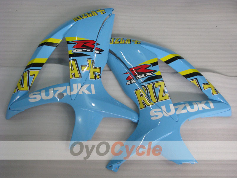 Injection Fairing kit for 08-10 GSX R600 - Blue, Black - Rizla+ #OYO87901674