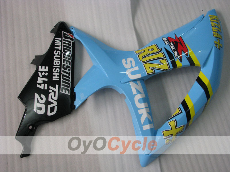 Injection Fairing kit for 08-10 GSX R600 - Blue, Black - Rizla+ #OYO87901674