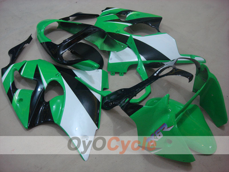 Injection Fairing kit for 00-02 NINJA ZX-6R - Green, White - Factory Style #OYO87901694 Main image