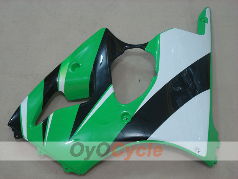 Injection Fairing kit for 00-02 NINJA ZX-6R - Green, White - Factory Style #OYO87901694