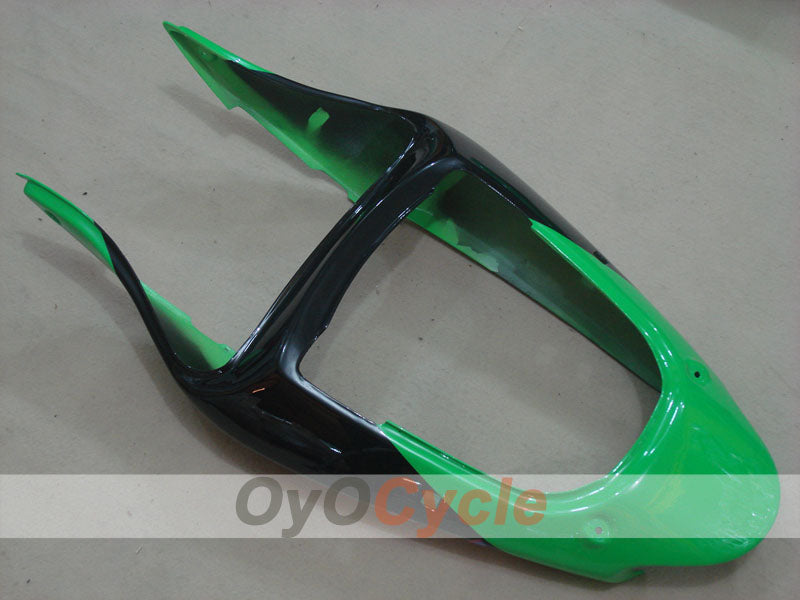 Injection Fairing kit for 00-02 NINJA ZX-6R - Green, White - Factory Style #OYO87901694