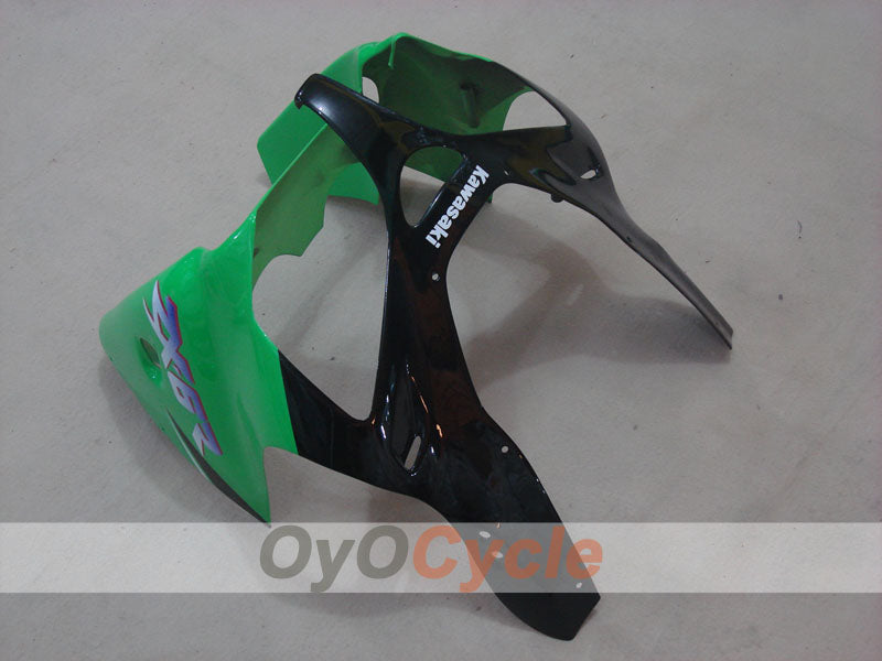 Injection Fairing kit for 00-02 NINJA ZX-6R - Green, White - Factory Style #OYO87901694