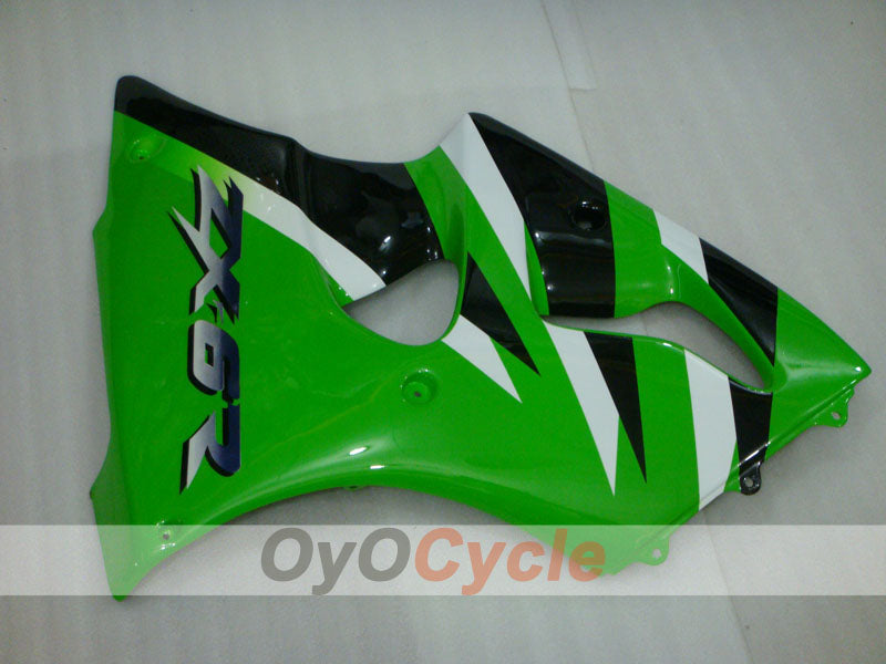 Injection Fairing kit for 00-02 NINJA ZX-6R - Green, Black - Factory Style #OYO87901696