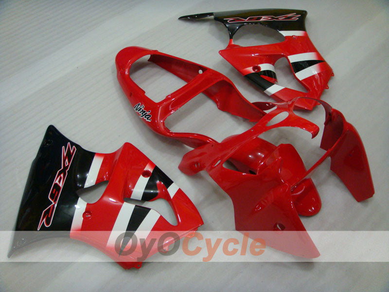 Injection Fairing kit for 00-02 NINJA ZX-6R - Red, Black - Factory Style #OYO87901697