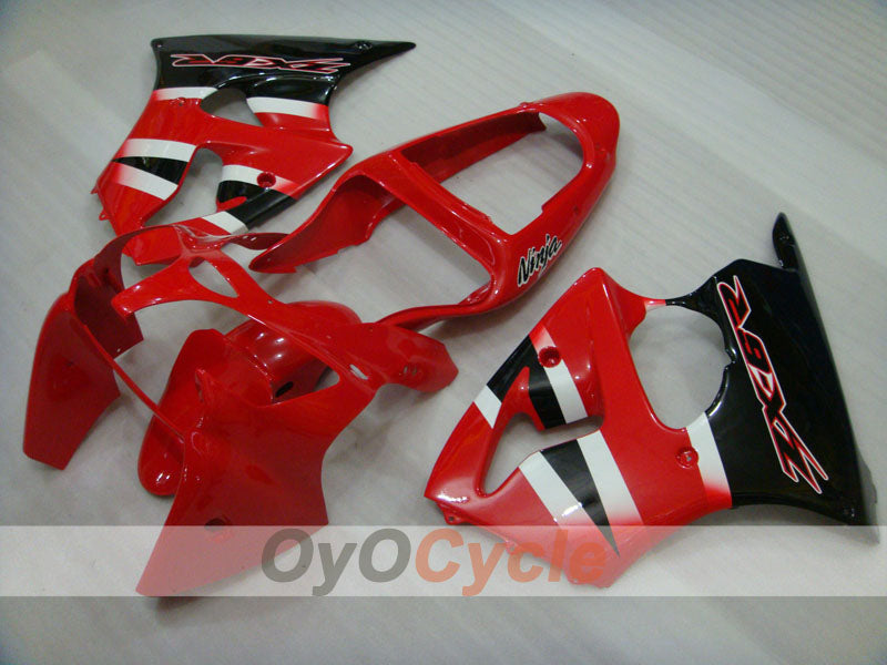 Injection Fairing kit for 00-02 NINJA ZX-6R - Red, Black - Factory Style #OYO87901697
