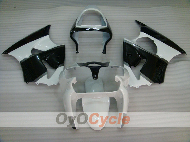 Injection Fairing kit for 00-02 NINJA ZX-6R - White, Black - Factory Style #OYO87901700