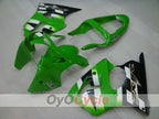 Injection Fairing kit for 00-02 NINJA ZX-6R - Green, White - Factory Style #OYO87901706