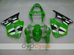 Injection Fairing kit for 00-02 NINJA ZX-6R - Green, White - Factory Style #OYO87901706