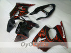 Injection Fairing kit for 00-02 NINJA ZX-6R - Orange, Black - Flame #OYO87901713
