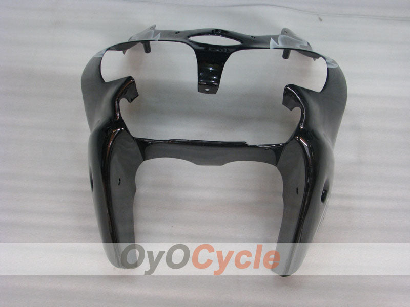 Injection Fairing kit for 00-02 NINJA ZX-6R - White, Black - Flame #OYO87901714