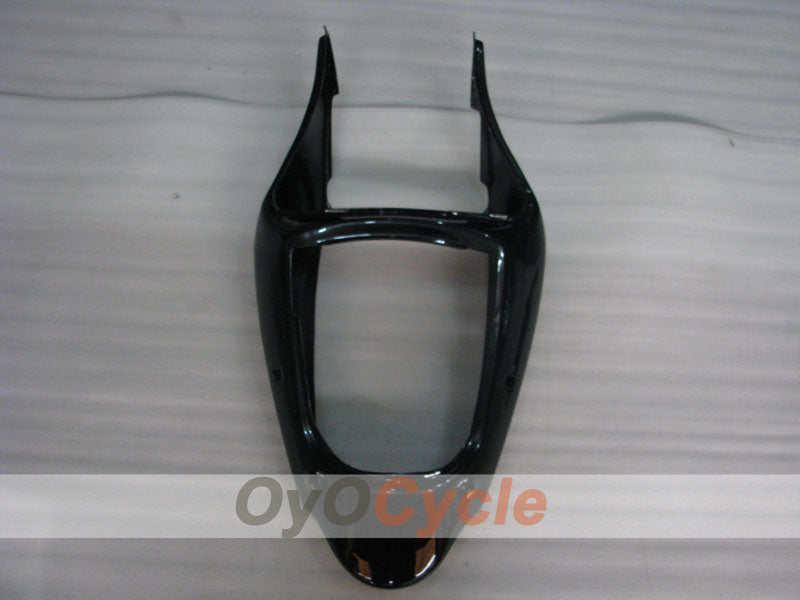Injection Fairing kit for 00-02 NINJA ZX-6R - White, Black - Flame #OYO87901714