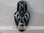 Injection Fairing kit for 00-02 NINJA ZX-6R - White, Black - Flame #OYO87901714