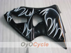 Injection Fairing kit for 00-02 NINJA ZX-6R - White, Black - Flame #OYO87901714