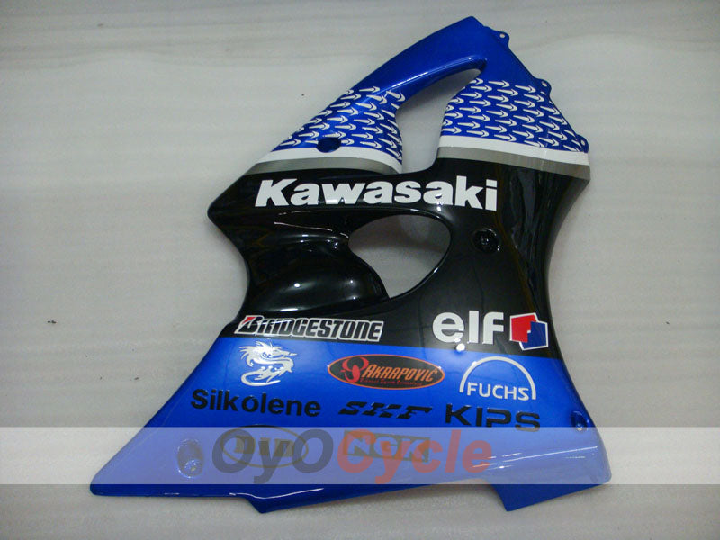 Injection Fairing kit for 00-02 NINJA ZX-6R - Blue, Black - Nakano #OYO87901732