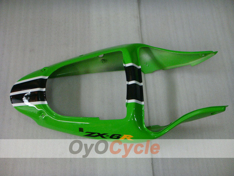 Injection Fairing kit for 00-02 NINJA ZX-6R - Green, Black - Nakano #OYO87901734