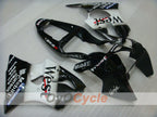 Injection Fairing kit for 00-02 NINJA ZX-6R - White, Black - West #OYO87901752