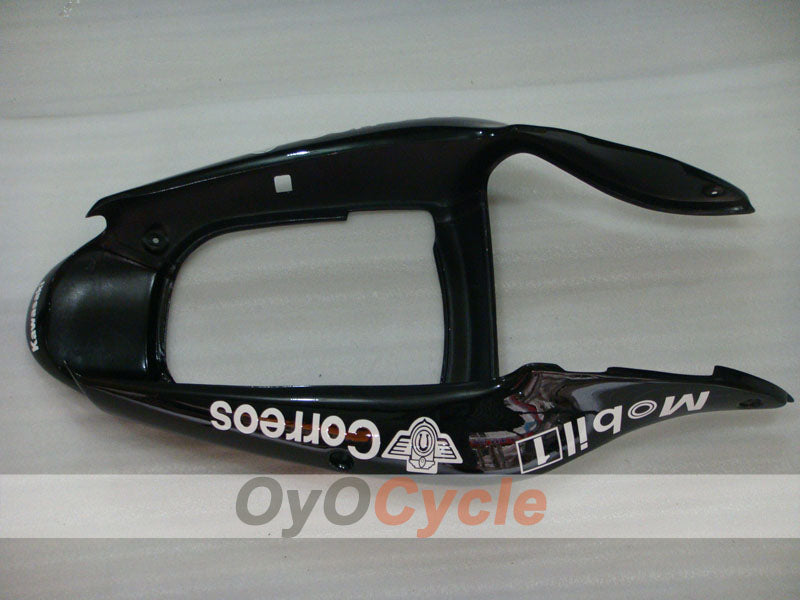 Injection Fairing kit for 00-02 NINJA ZX-6R - White, Black - West #OYO87901752