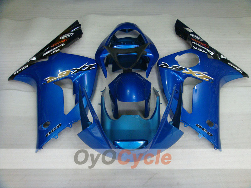 Injection Fairing kit for 03-04 NINJA ZX-6R - Blue, Black - Factory Style #OYO87901773
