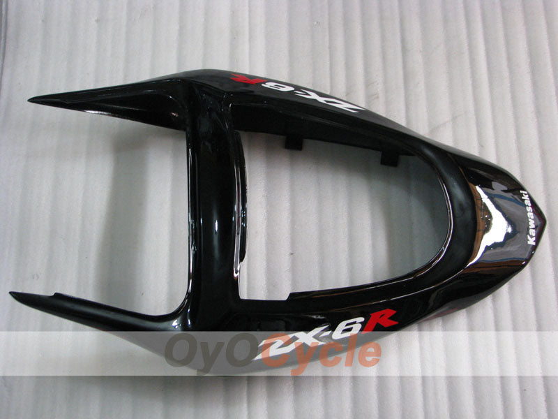 Injection Fairing kit for 03-04 NINJA ZX-6R - Red, Black - Flame #OYO87901804