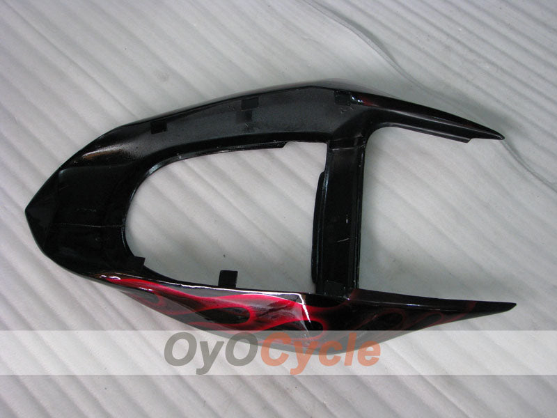 Injection Fairing kit for 03-04 NINJA ZX-6R - Red, Black - Flame #OYO87901804