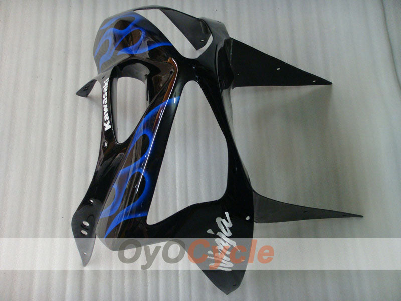 Injection Fairing kit for 03-04 NINJA ZX-6R - Purple, Black - Flame #OYO87901805