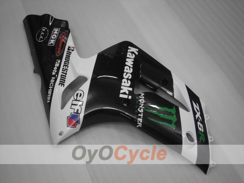 Left & Right Side Fairing For Kawasaki 03-04 Ninja ZX-6R #OYO87913023